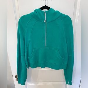 Lululemon Scuba Oversized Half Zip Hoodie (Maldives green)